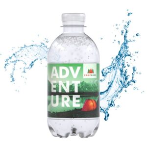 Werbewasser in 330 ml Recycling-Flasche