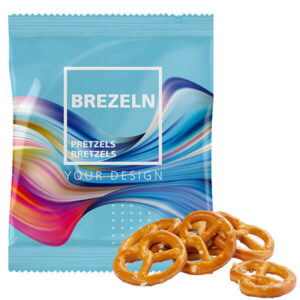 Knusprige Mini Brezeln in Werbetüte