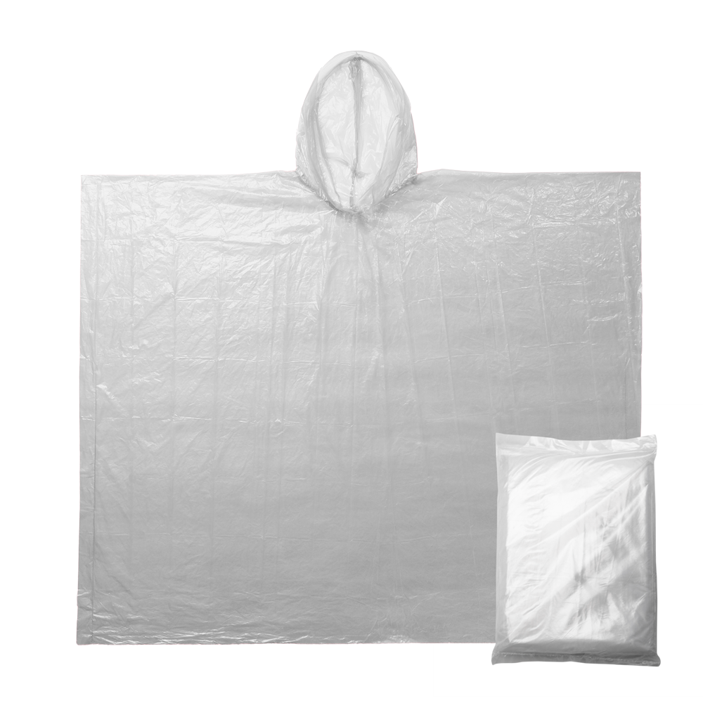 BIO-Regenponcho HANS Lagerware ohne Werbeanbringung.