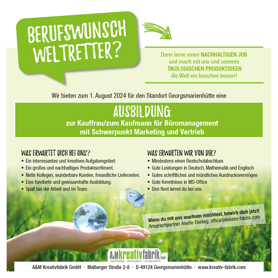 Ausbildung Stellenanzeige