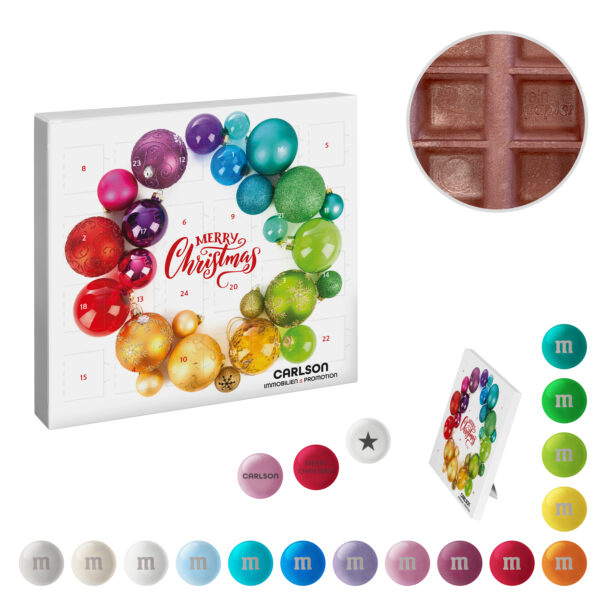 Mini Adventkalender mit personalisierten m&m´s