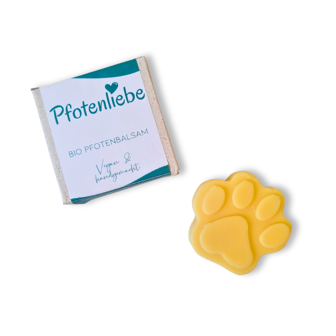 Bio-Pfotenbalsam in Pfotenform für Hunde