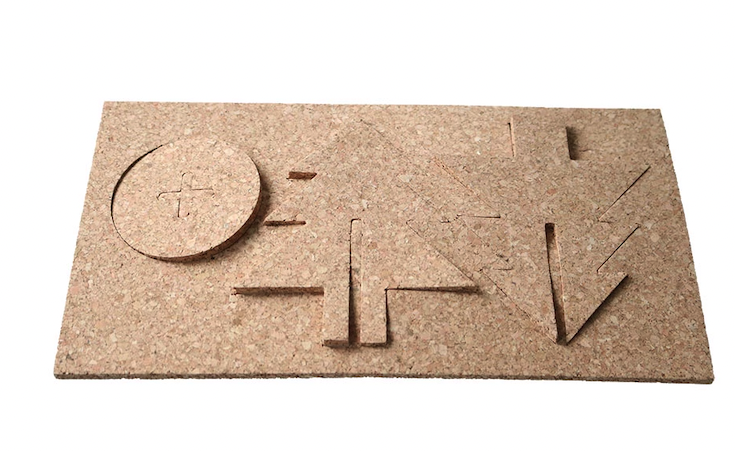 Kork-Bausatz plano zum Ausbrechen Tannenbaum