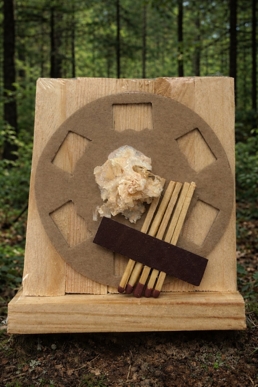 DIY Anzündholz als Set zusammengepackt