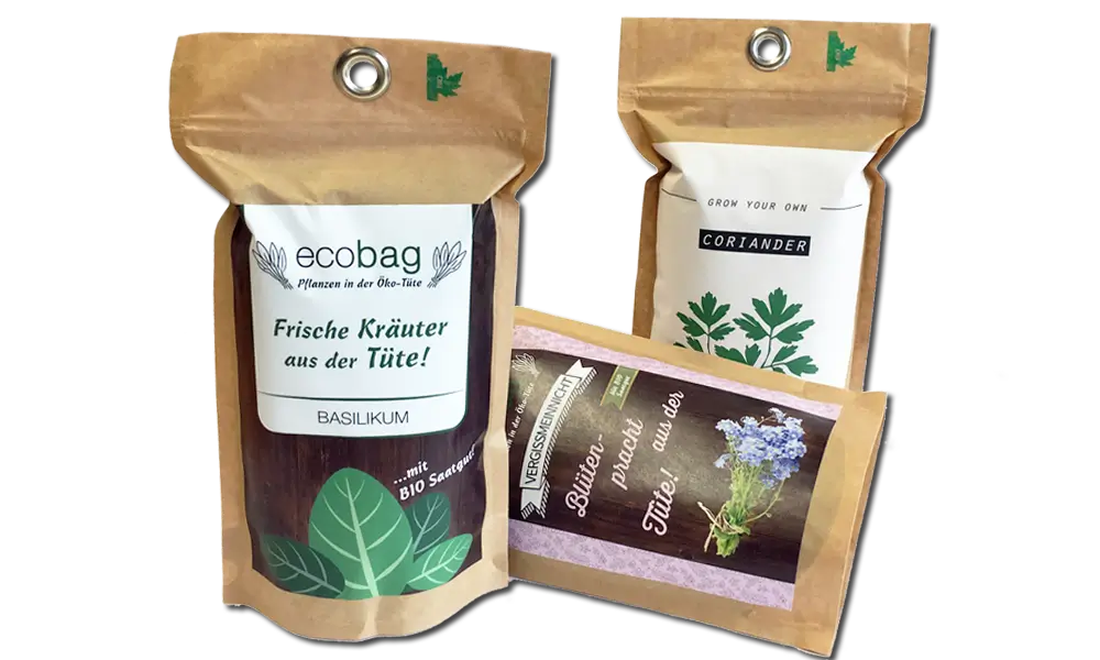 Eco-Pflanzentüte - personalisierte Firmengeschenke - Kreativfabrik