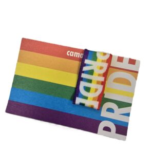 Ecoflip universal auf Trägerkarte bedruckt in Regenbogenfarben