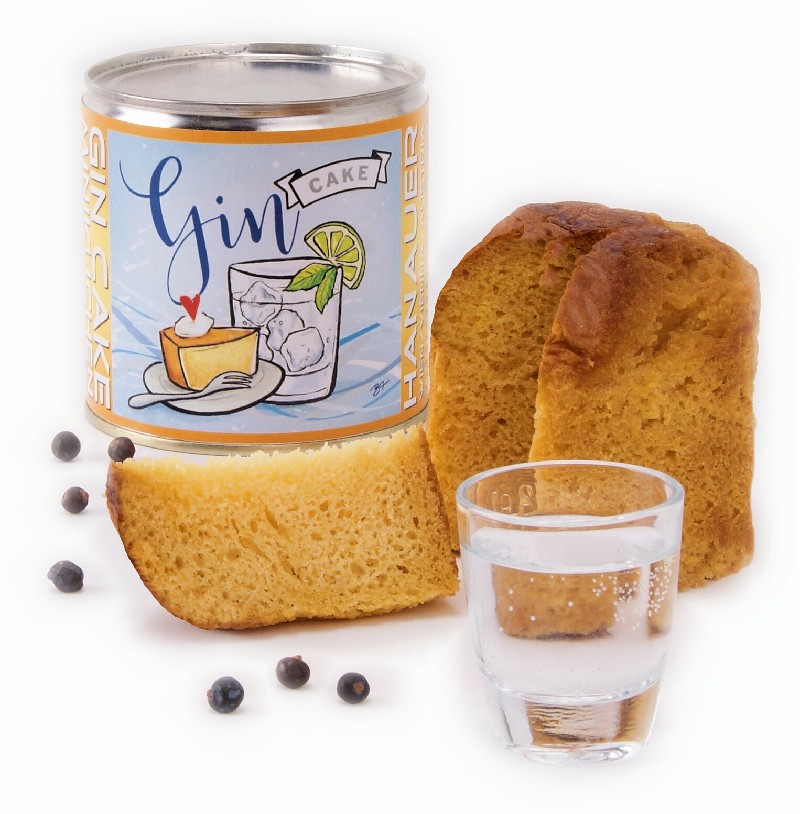 Gin Kuchen in Geschenkdose