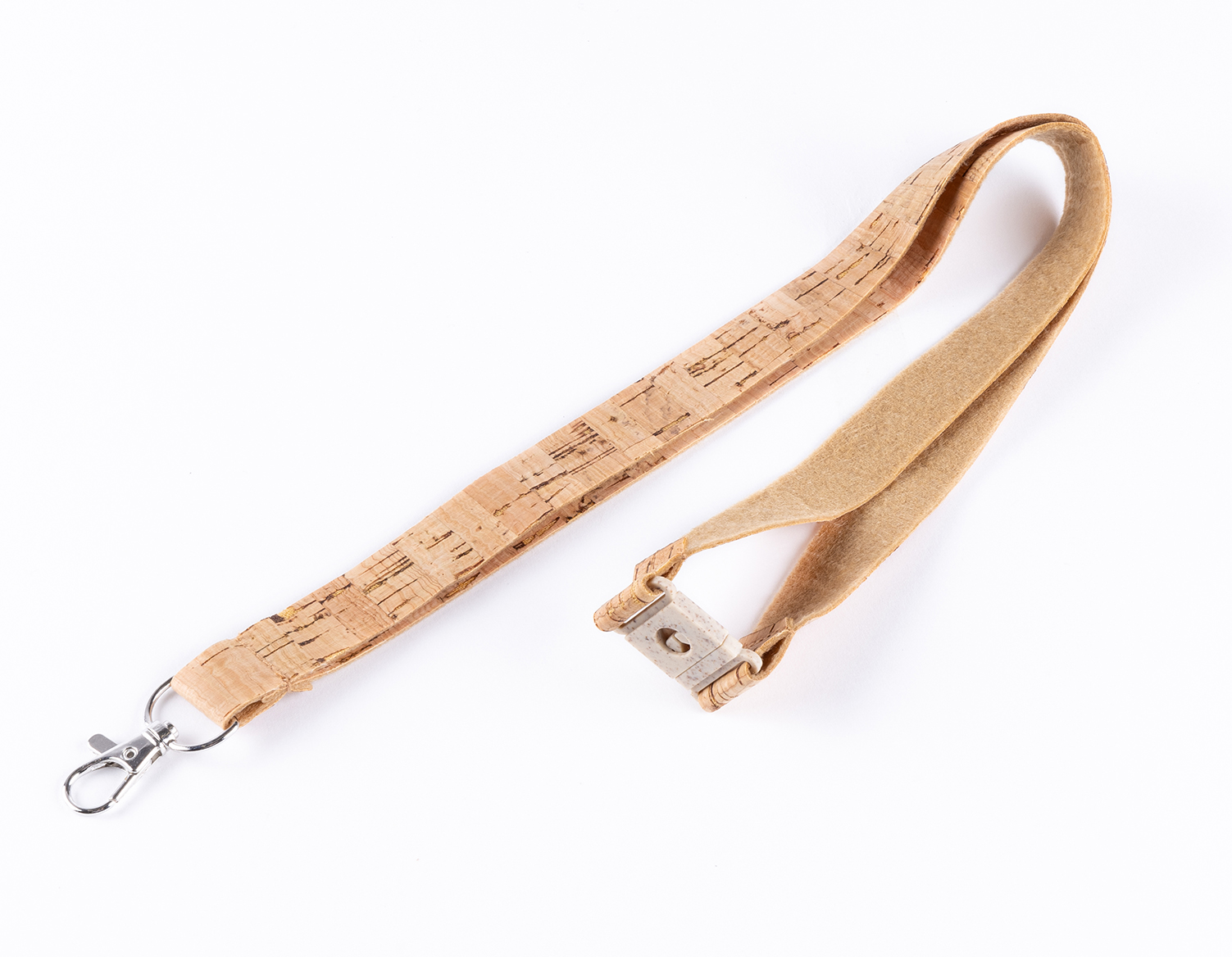 Schlüsselband aus Kork mit Safety Break aus Bio-Kunststoff