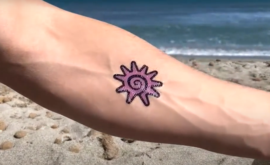 Sonnentattoo Sonne auf Arm