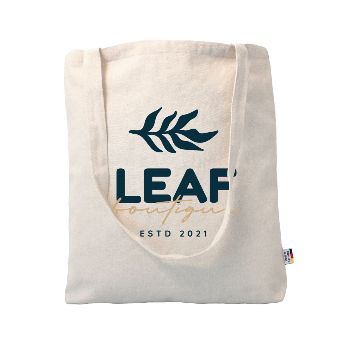 Deutsche Baumwolltasche Ludwig mit Werbeaufdruck