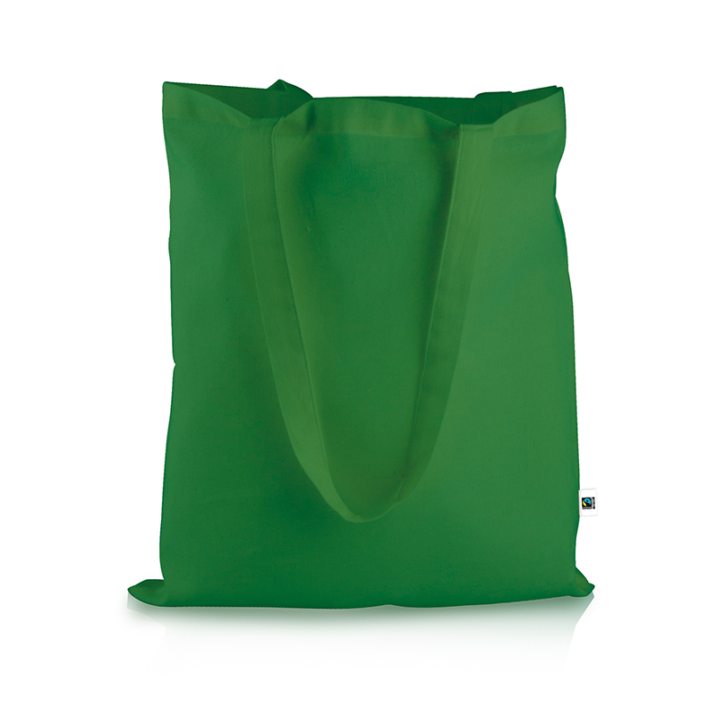 Fairtrade Baumwolltasche eingefärbt grün