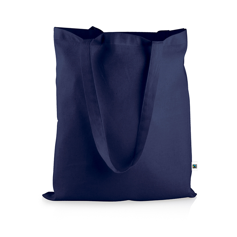Fairtrade Baumwolltasche eingefärbt navy