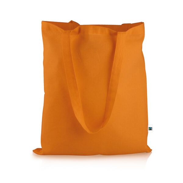 Fairtrade Baumwolltasche eingefärbt orange