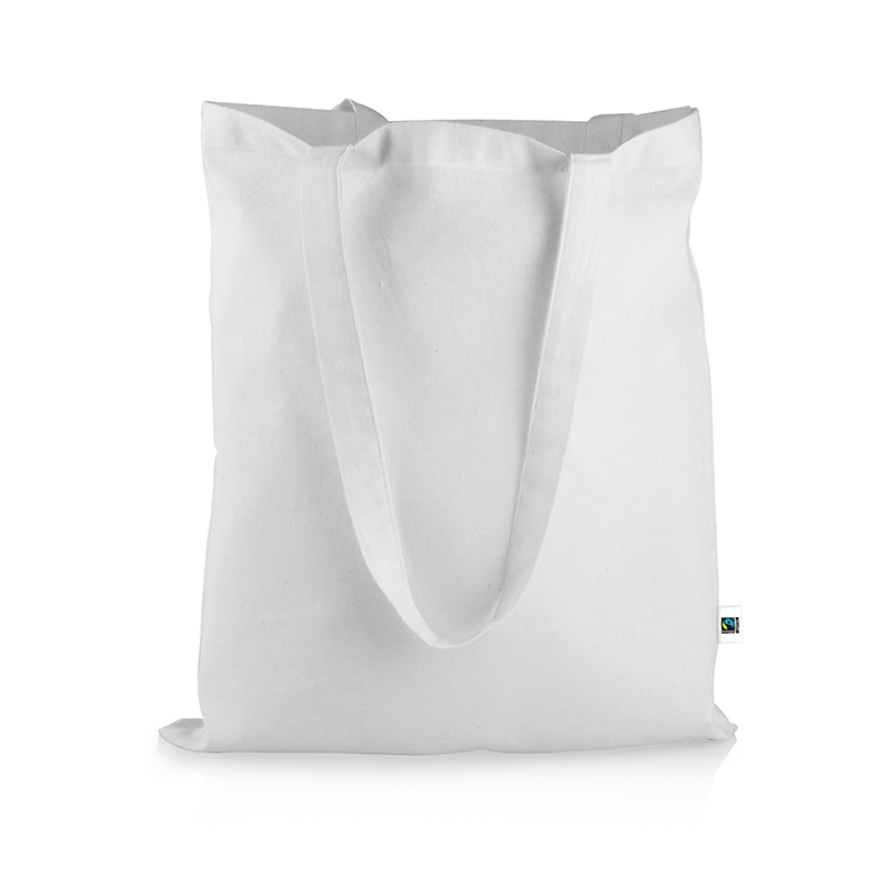 Fairtrade Baumwolltasche weiss
