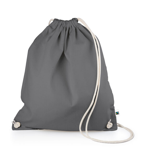 Fairtrade Baumwoll-Rucksack grau