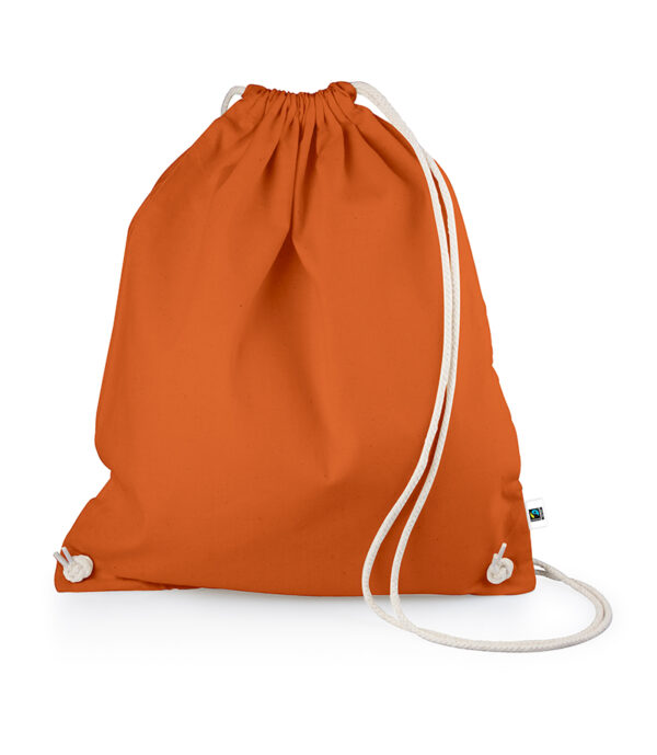 Fairtrade Baumwoll-Rucksack orange