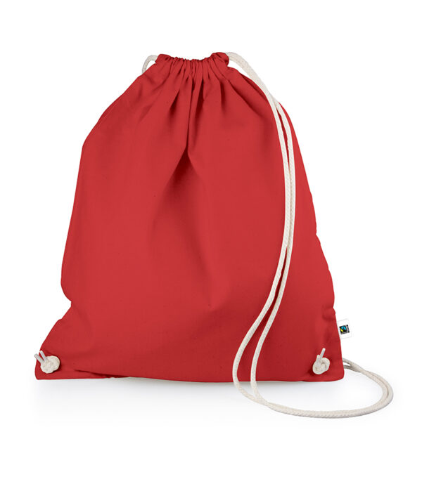 Fairtrade Baumwoll-Rucksack rot