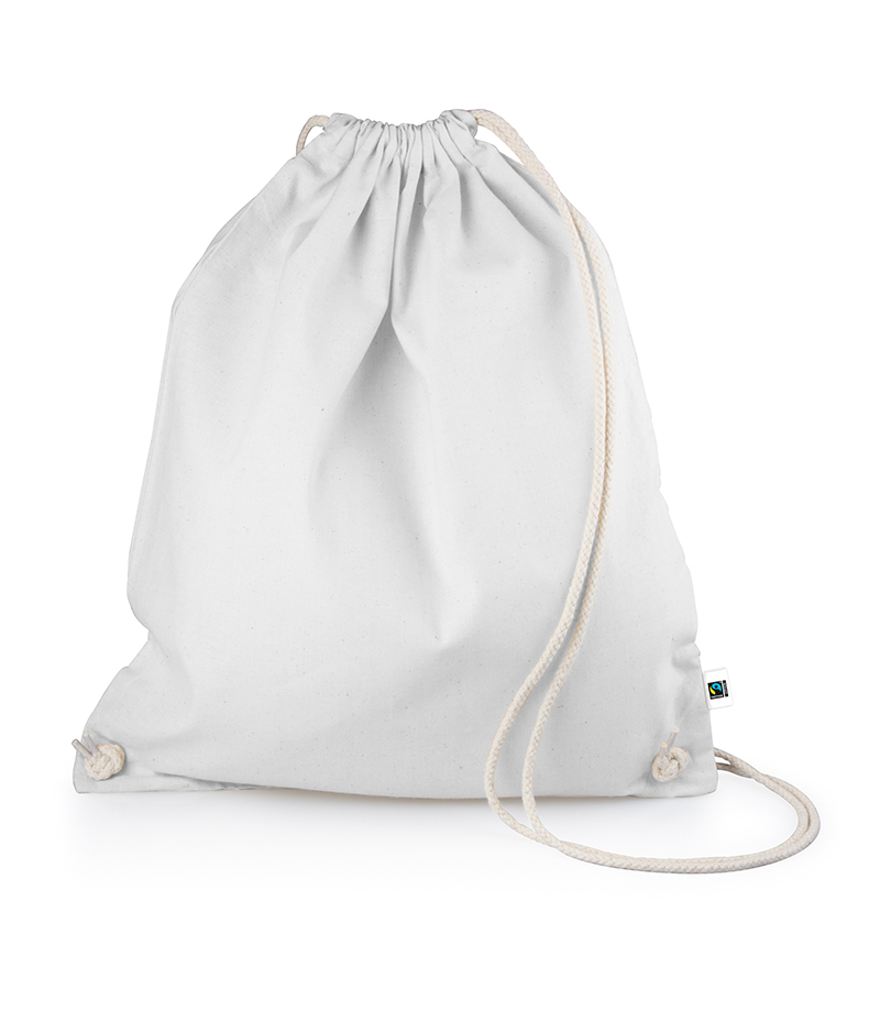 Fairtrade Baumwoll-Rucksack weiss
