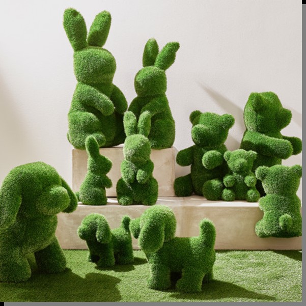 Viele verschiedene Kunstrasenfiguren