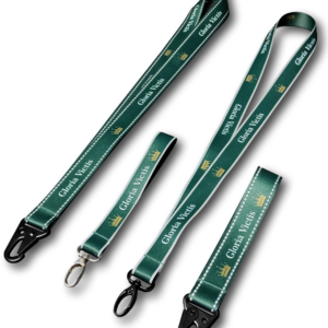 Reflektierende Lanyards in verschiedenen Größen und mit Werbeanbringung.