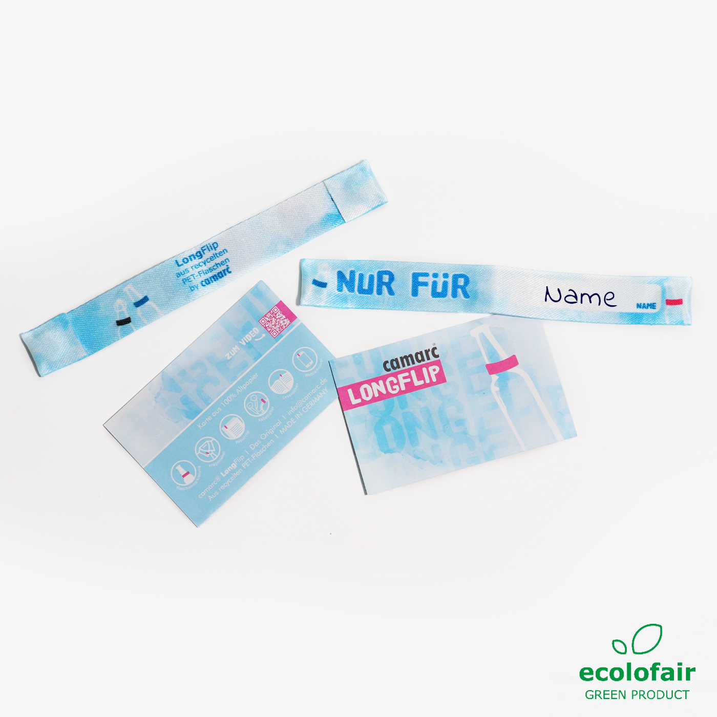 LongFlip Magnetband aus recycelten PET-Flaschen zum Beschriften z. B. als Namenschild