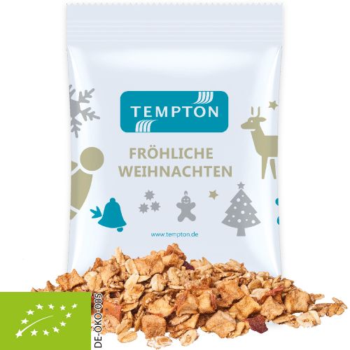 Bio-Müsli in bedruckter Maxi-Tüte