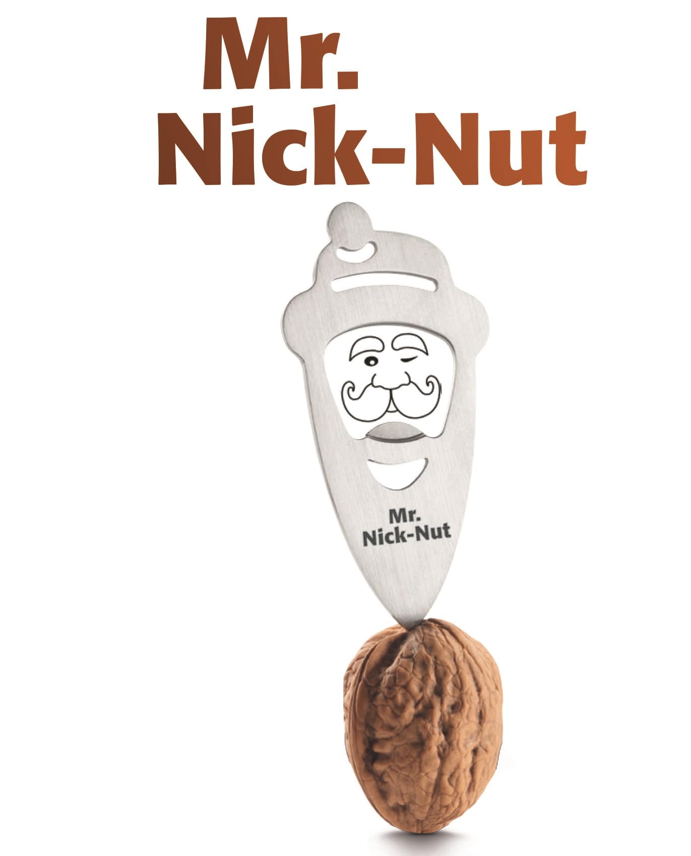 Nussknacker und Flaschenöffner in einem. Mr. Nick-Nut