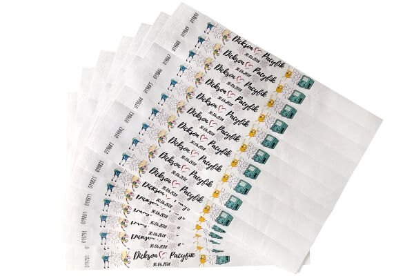 Papierarmbänder bunt bedruckt