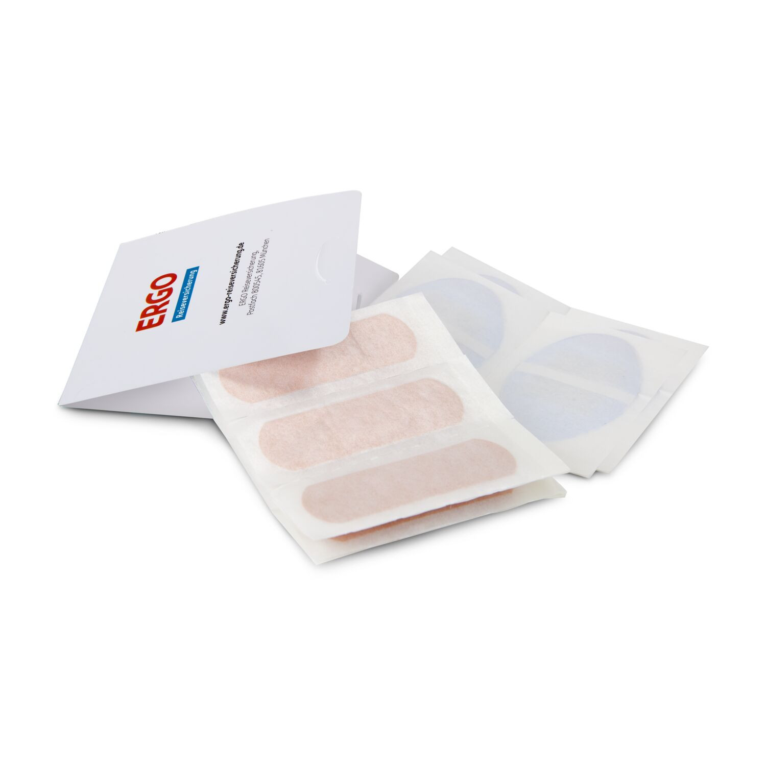 Bedrucktes Pflastermäppchen mit Befüllung