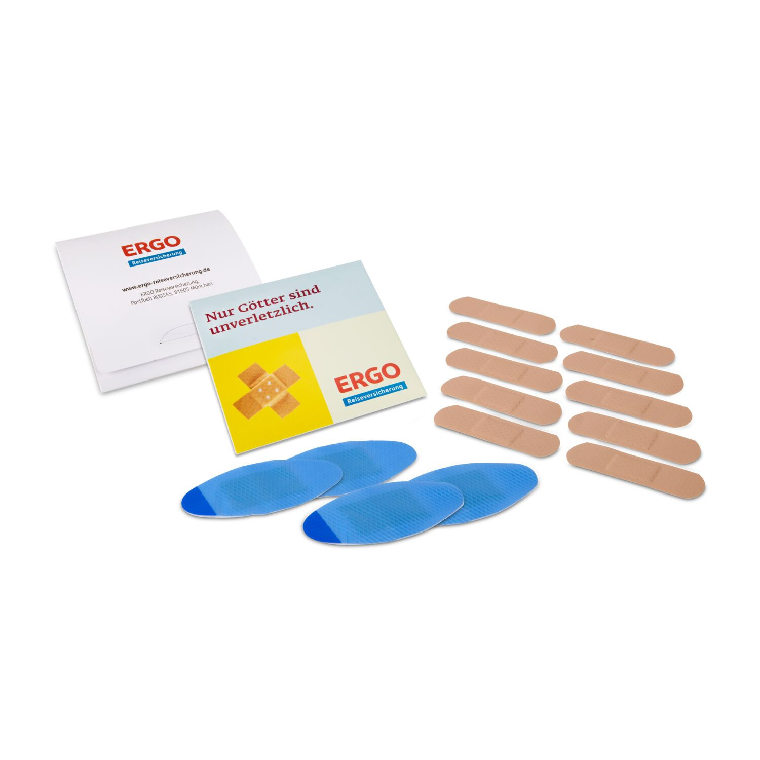 14-teiliges Pflasterset in einem individuell bedrucktem Pflastermäppchen