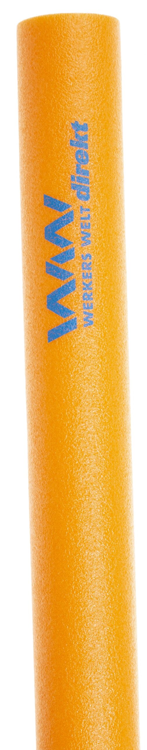 Orangefarbene Poolnudel mit Logodruck