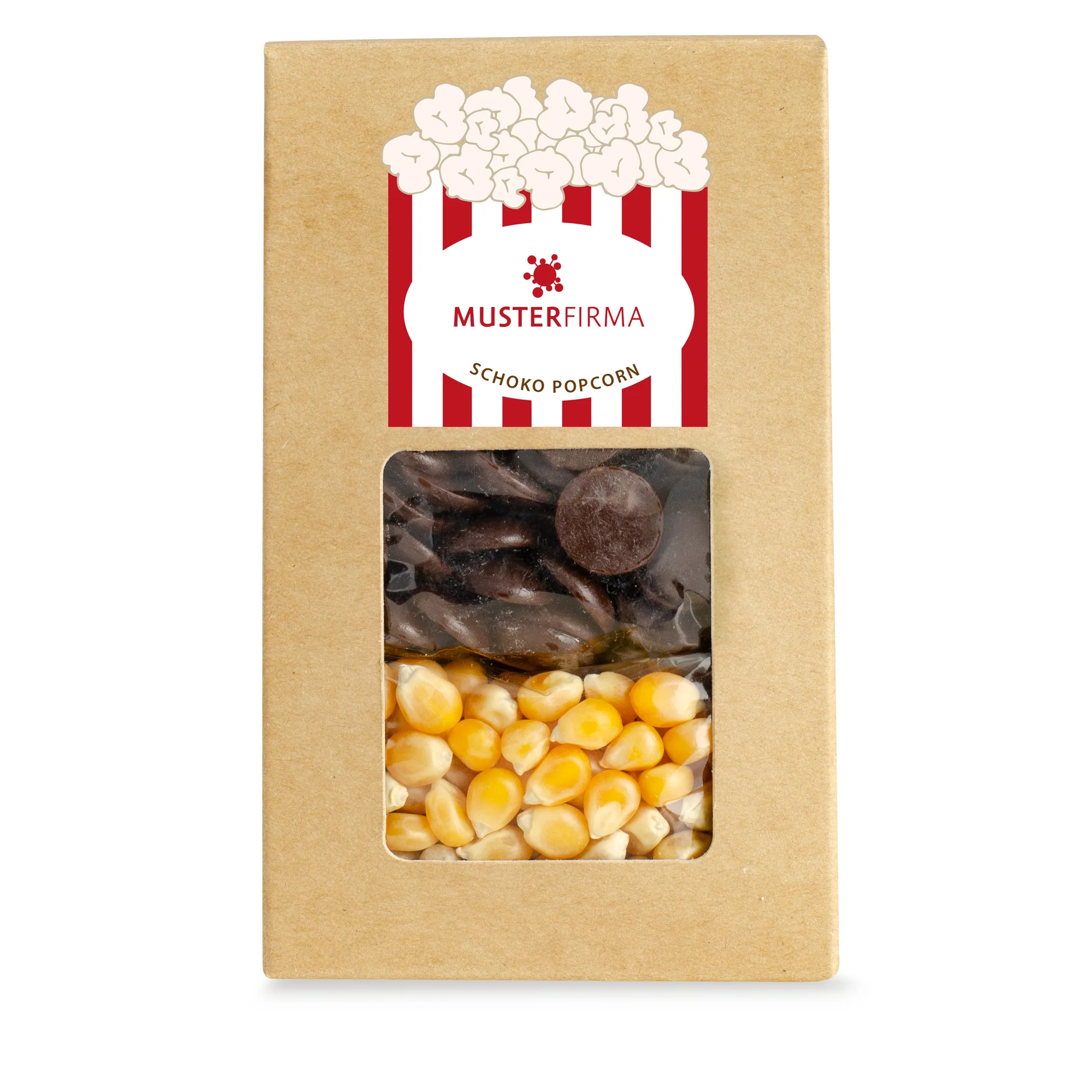 Popcorn-Zutaten in Kartonverpackung