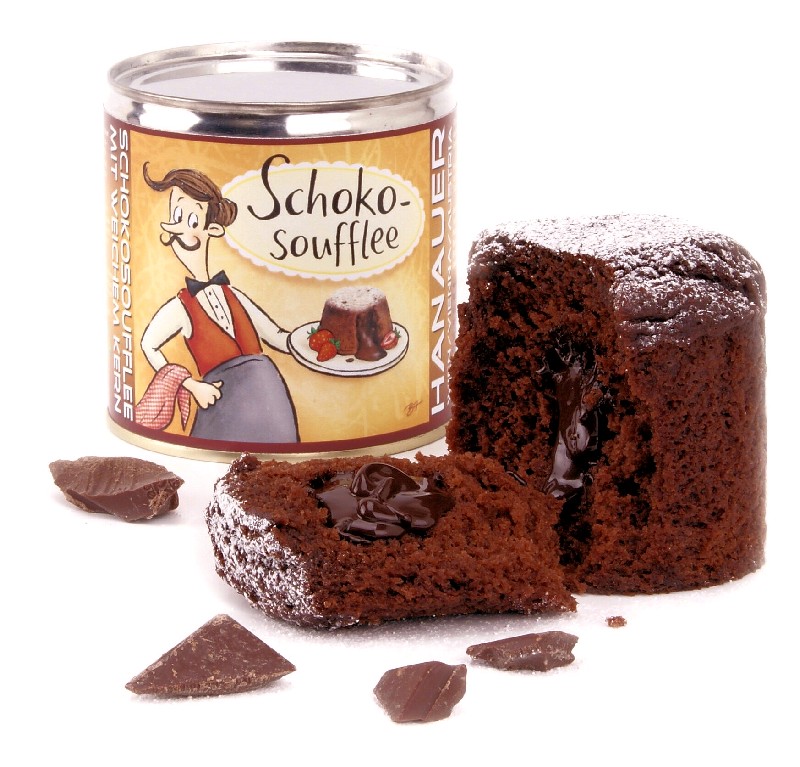 Schoko-Soufflee in Geschenkdose