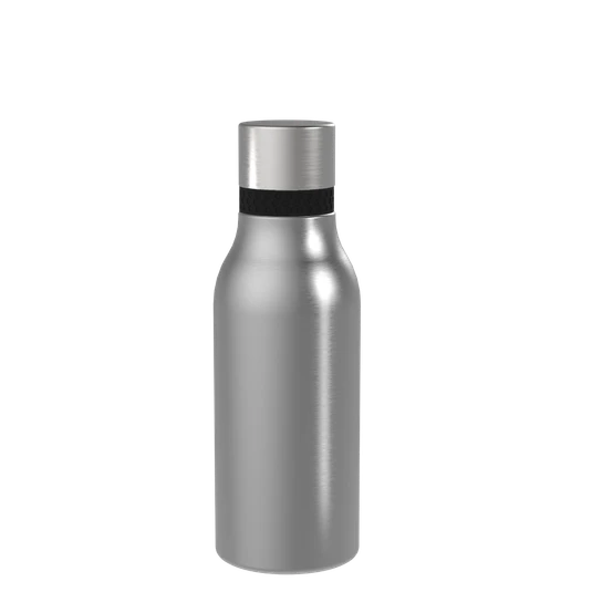 Thermotrinkflasche recycelt silber