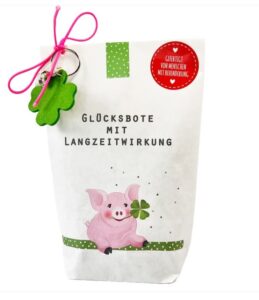 Glücksbringer Wundertüte mit Anhänger