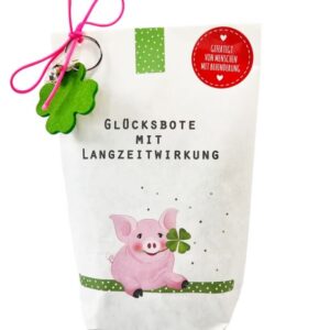 Glücksbringer Wundertüte mit Anhänger