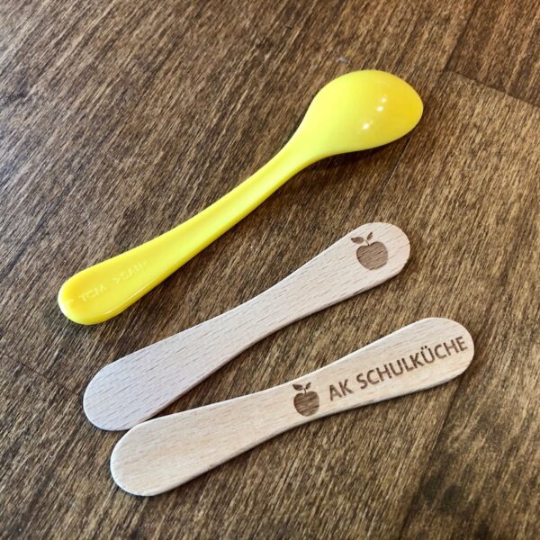 Holzlöffel mit Lasergravur