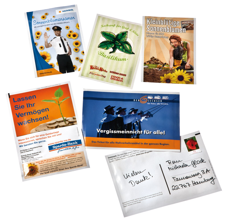 Samentüten Promo Desingbeispiele