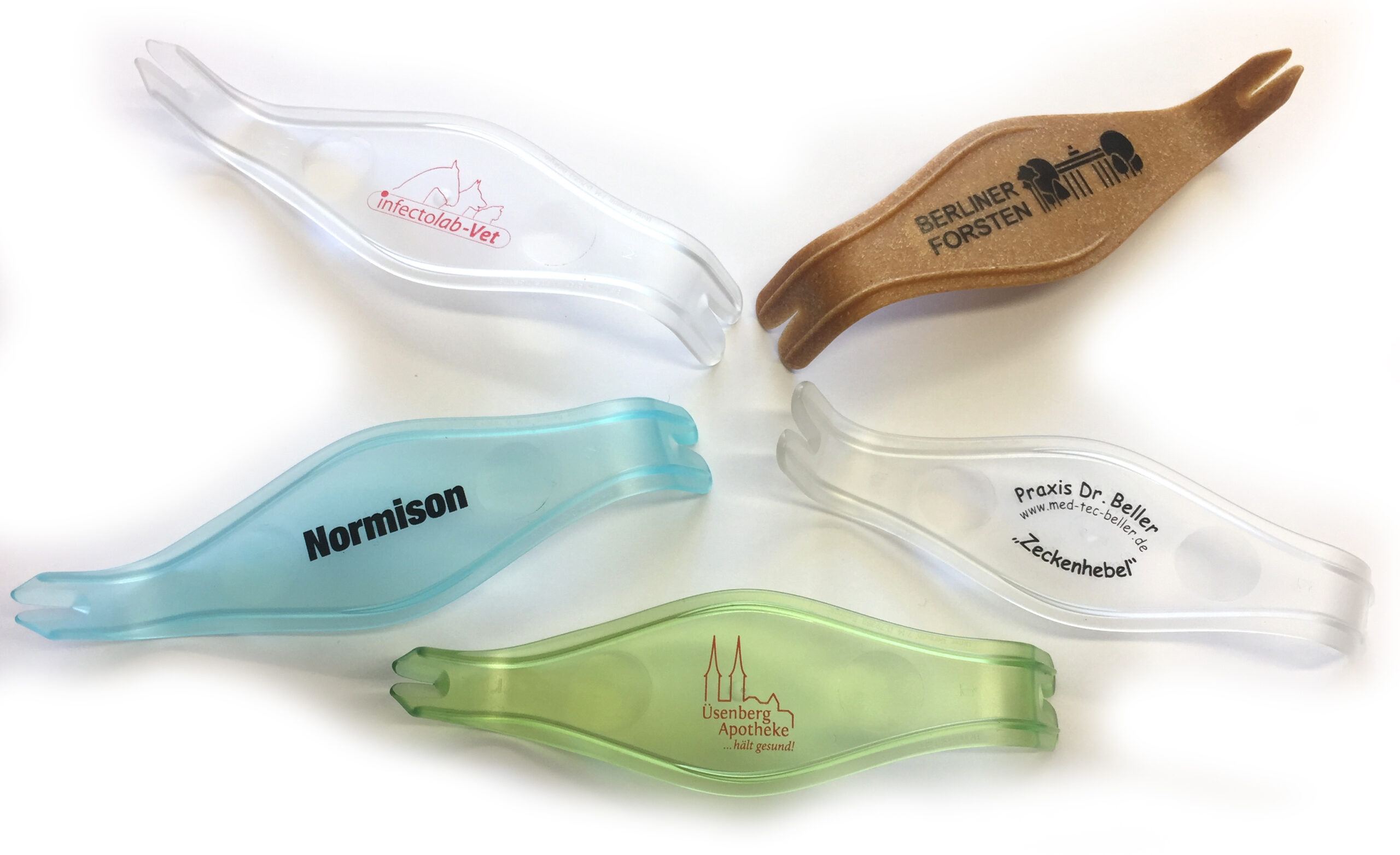 Borris Zeckenhebel mit Logodruck