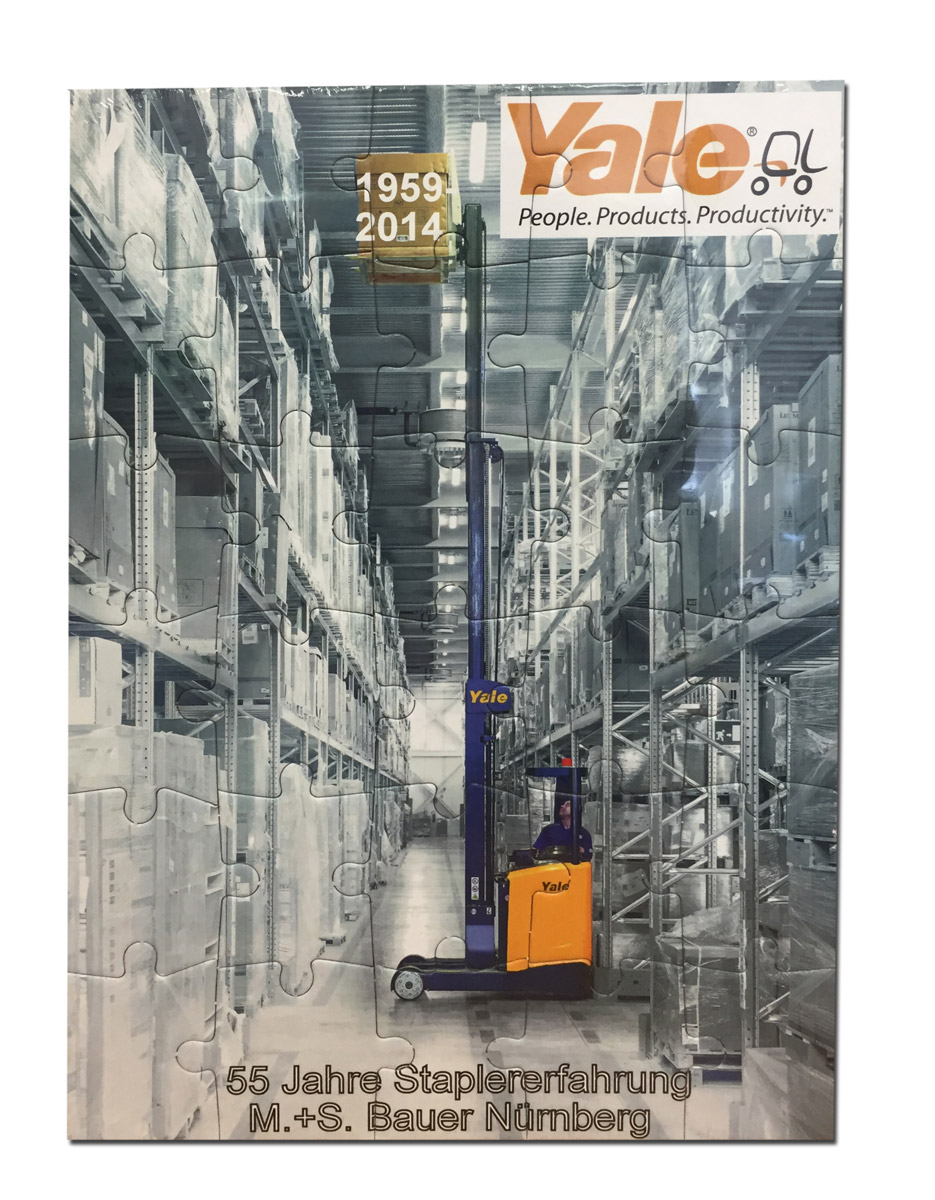 Nachhaltige Rahmenpuzzle mit Wunschmotiv