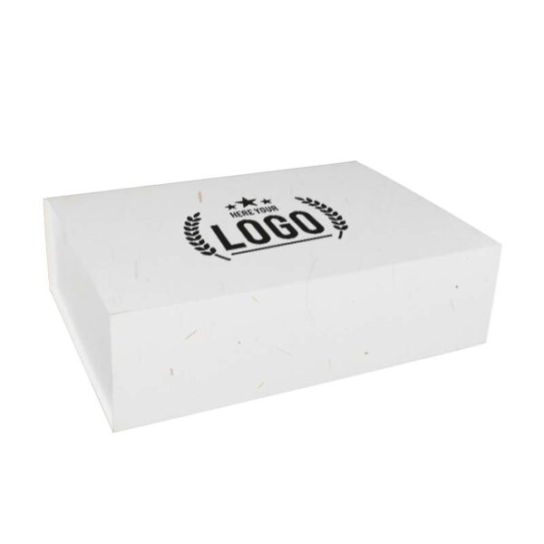 Geschenkverpackungen aus Holzfasern weiß