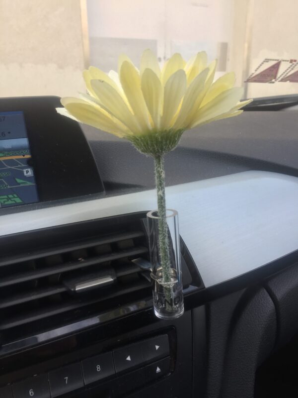 Blumenvase mit Blume für Auto