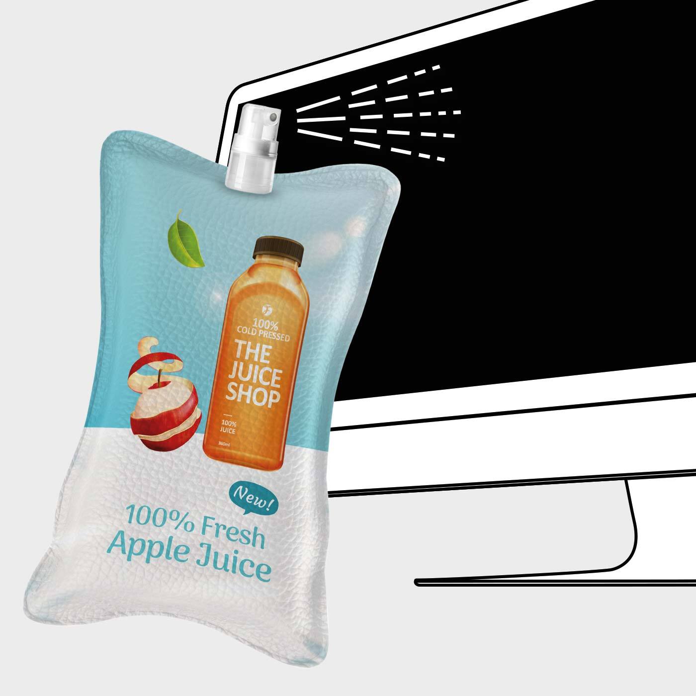 DisplaySprayer mit Sprühfunktion