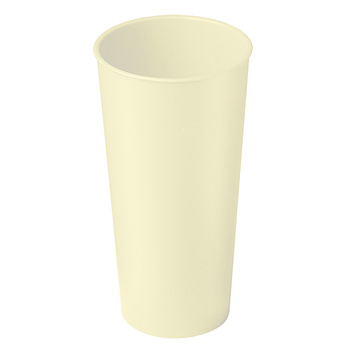 Eco-Becher aus Bio-Kunststoff weiß