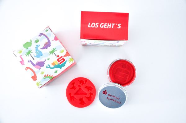 Vegane Knete mit Logo