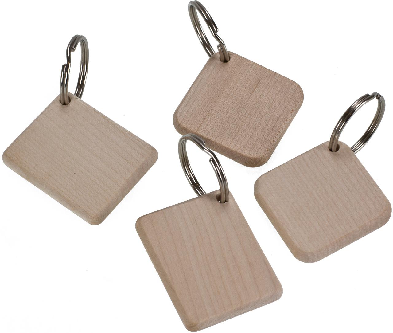 Holz-Schlüsselanhänger SCHLICHT