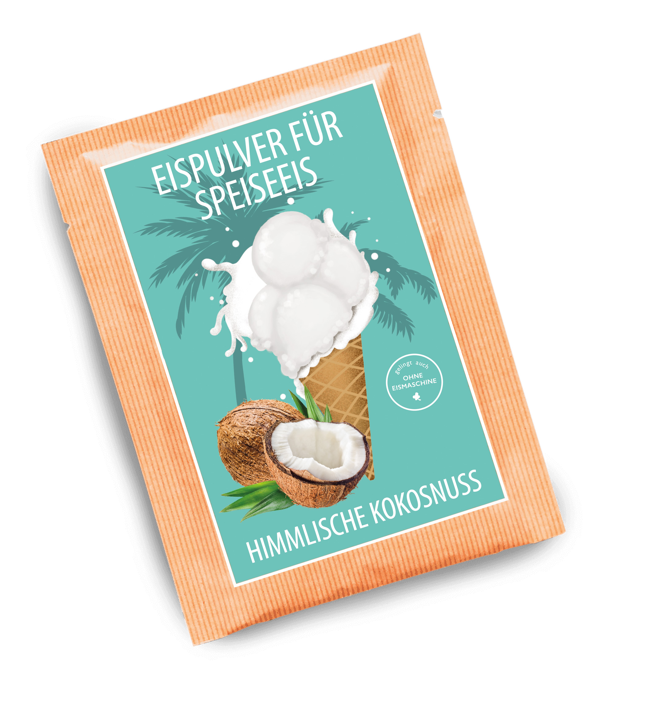 Eispulver Portionsbeutel Kokosnuss
