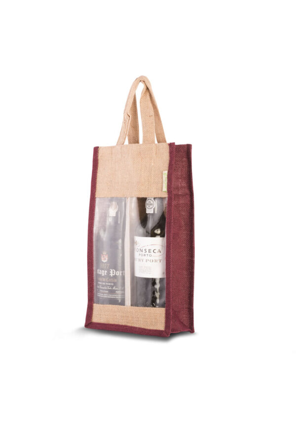 Flaschenverpackung aus Jute