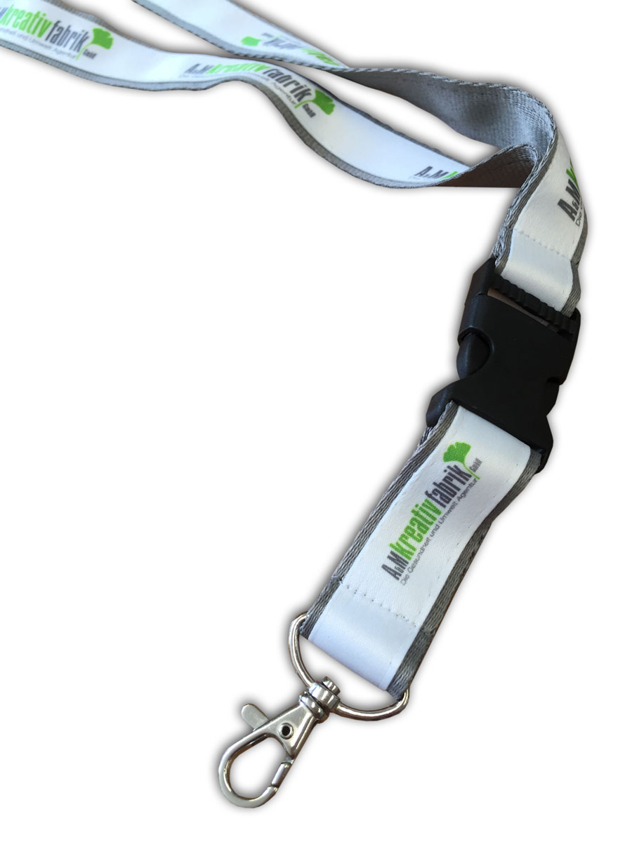 Lanyard mit farbigem Unterband