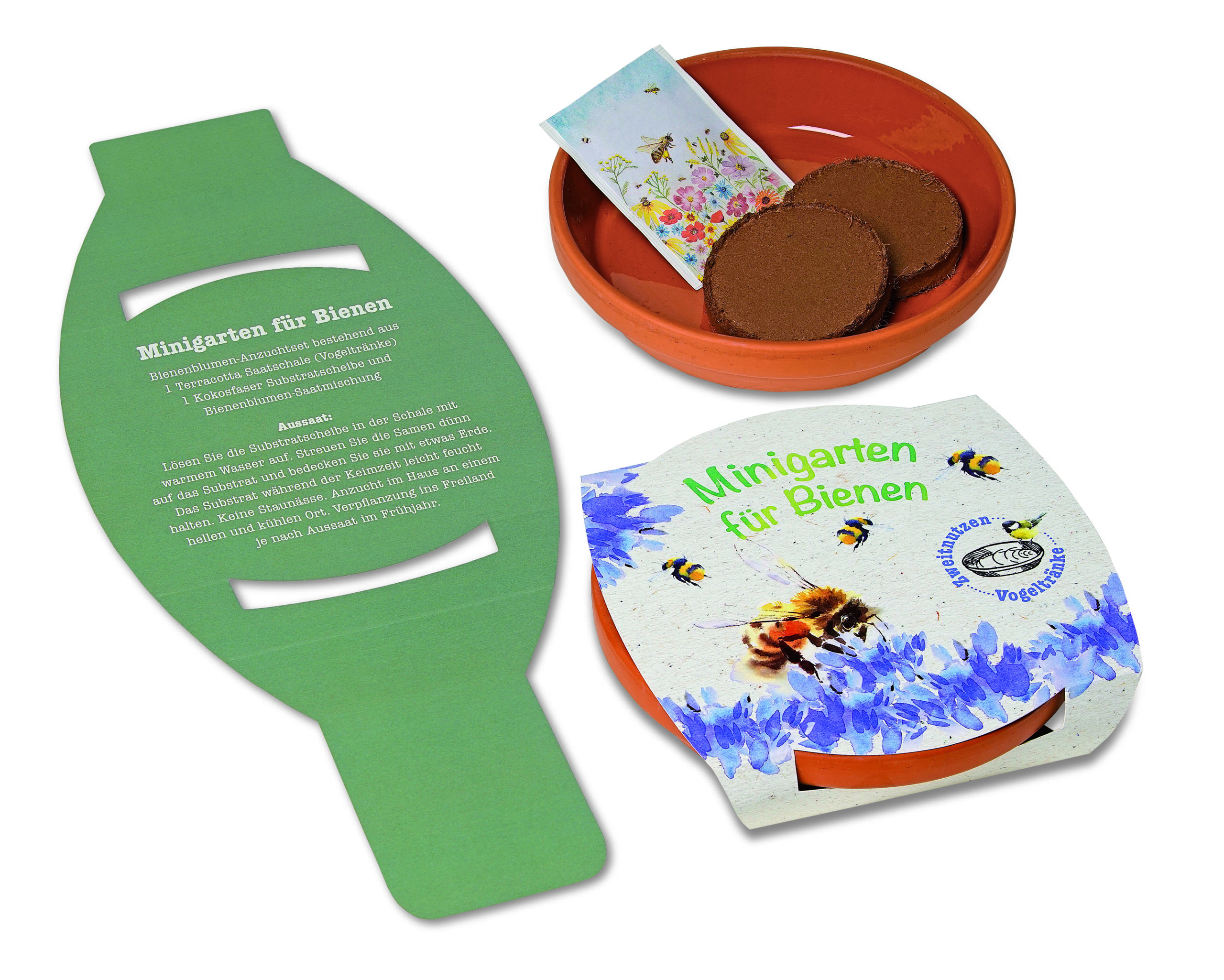 Minigarten für Bienen und Vögel